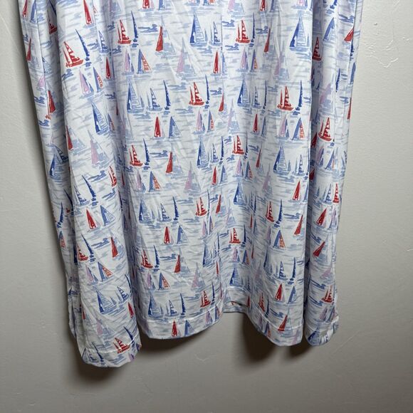 Vineyard Vines Performance Dress Sailboats Women's Size Large - Picture 9 of 14